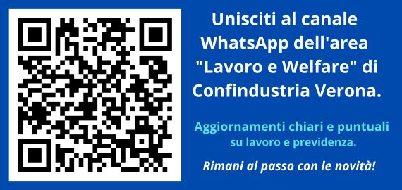 Il canale WhatsApp dell'area 'Lavoro e Welfare'